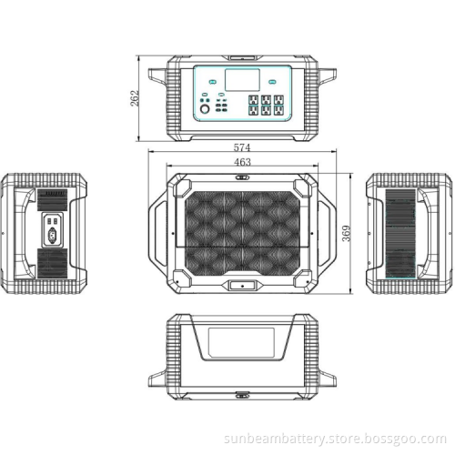 Energy storage portable solar power generator
